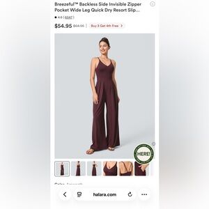 Halara Elegant Burgundy Jumpsuit